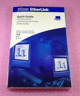 3COM ETHERLINK QUICK GUIDE FOR FAST ETHERLINK XL AND ETHERLINK XL PCI NIC'S - Image 1 of 3