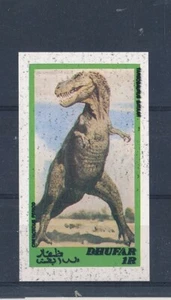 D441221 Dhufar S/S MNH Tarbosaurus Bataar Dinosaur Proof Misprint - Picture 1 of 1