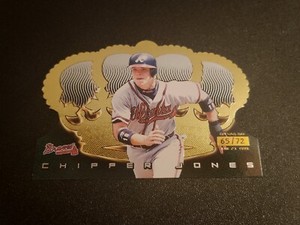 1999 Pacific Trading Crown Royale Chipper Jones Opening Day 65/72 Atlanta Braves