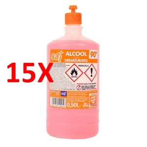 15 X Alcool Denaturato 500 Cc.sai 90 Gradi - Bild 1 von 1
