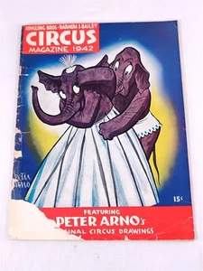 ✅ Circus Magazine 1942 Ringling Bros Barnum Bailey Souvenir Program Elephant ~ - Picture 1 of 4