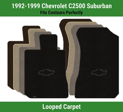 Lloyd Loop Front Mats for '92-99 C2500 Suburban w/Black Filled Chevy Bowtie - Image 1 of 4