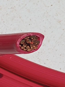 35' RED Southwire Simpull 2AWG Stranded Copper THHN THWN-2 Building Wire 600V - Picture 1 of 9