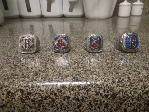 David Ortiz - 2004, 2007, 2013, 2018 Boston Red Sox Replica World Series Rings Cover
