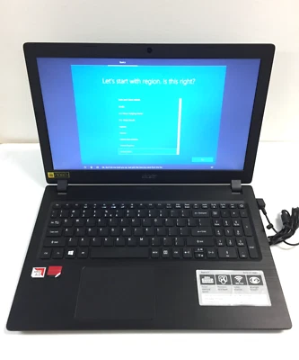 *Batería defectuosa*Laptop Acer Aspire 3 A315-21-93EY 15.6"/AMD A9-9420/8GB/1TB HDD/W10 Foto 1 de 4