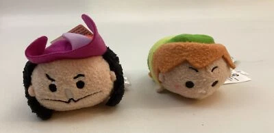 Tsum Tsum Disney Peter Pan Two Mini Plush 3.5” Peter Pan And Hook With Tags - Image 1 of 4