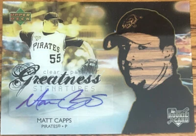 2006 Upper Deck Future Stars Rookie Autograph Matt Capps #157 Pittsburgh Pirates - Image 1 of 2