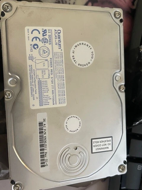 Quantum Atlas V XC36J011-02 36.7GB Ultra3 U160 SCSI HD 37URC New Opened Bag - Image 1 of 2