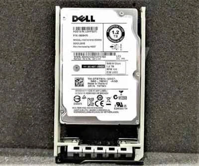 New Dell 1.2TB 6G 10K 2.5" SAS 0T6TWN T6TWN HUC101212CSS600 HDD 0 hour w/caddy - Image 1 of 2