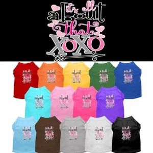 All about that XOXO Screen Print Pet Puppy Cat Dog Shirt - Picture 1 of 32