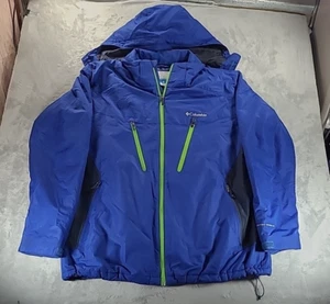 Herren Columbia Jacke Omni Heat Shield Blau Limettengrün XL Advanced Repellency - Bild 1 von 18