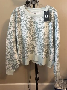 Under Armour Women's UA Rival Fleece Camo Crew Pull-over Sweatshirt - Picture 1 of 4