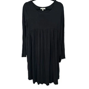 Hailey & Co Damen Langarm schwarz U-Ausschnitt Baby Puppe Stil Kleid Gr. L GUC - Bild 1 von 7