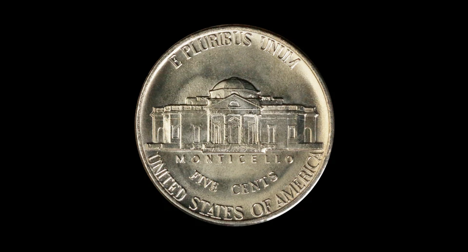 1977 P Jefferson níquel - BU - Imagem 1 de 1