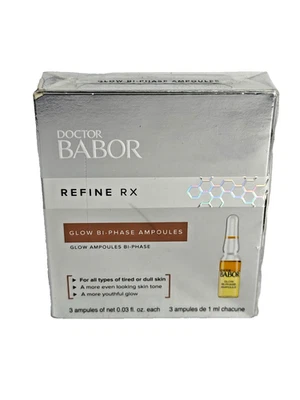 Doctor Babor Refine RX Glow Bi Phase Ampoules 3 x 1ml Serum NEW (LK) - Image 1 of 2