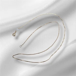 9 kt Gold Box Kette 19 Zoll 2,5 g sh25060b - Bild 1 von 12