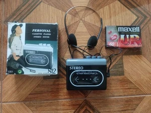 STEREO cassette player TAXEll UR-60, audio cassette, Headphones, 90s Japan, Work - Picture 1 of 12