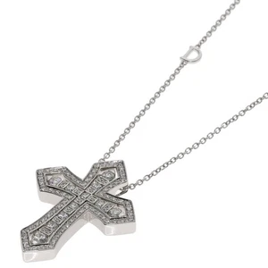 Collar Damiani Belle Epoque Corona Diamante Talla L Oro Blanco K18 Damas [... - Imagen 1 de 8