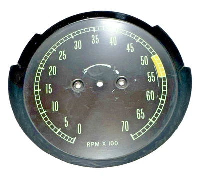 1965-1967 Chevrolet Corvette C2 тахометр манометр лицевая панель 5500 об/мин оригинальная деталь - Изображение 1 из 4
