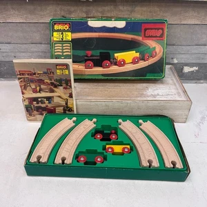 Brio Sweden Wooden Train Set in Box, #33115, 1980s - Picture 1 of 13