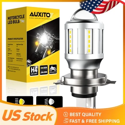 AUXITO Moto H4 9003 HB2 LED Faro Bombilla 16000LM 6500K haz Luz Alta/Baja Foto 1 de 4