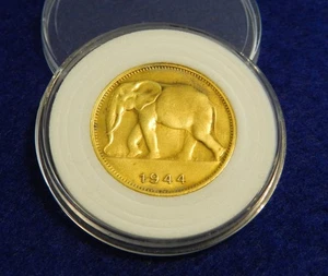 1944 Belgian Congo 1 Franc - Beautiful Coin - See PICS - Picture 1 of 2