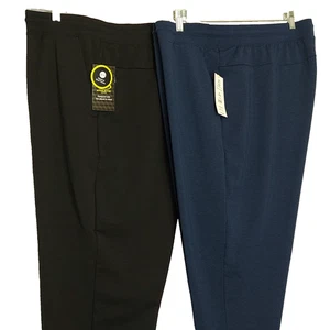 Athletic Works DriWorks Knit Jogger Mens Sz 2XL 44-46 Lot of 2 Pair Blue Black - Picture 1 of 17