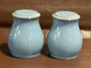 Denby Colonial Blue - Salt & Pepper Shakers / Cruet Set - Picture 1 of 11