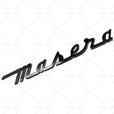 3D Gloss Black Trunk Letter Nameplate Emblem Badges For Maserati GranCabrio Foto 1 de 4