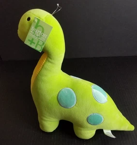 Burton & Burton Cute Green & Yellow Plush Brontosaurus Dinosaur 12" NWT - Picture 1 of 10
