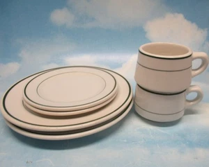 Vintage Green Line Restaurantware 2 Gedecke (6 Teile) - Bild 1 von 7
