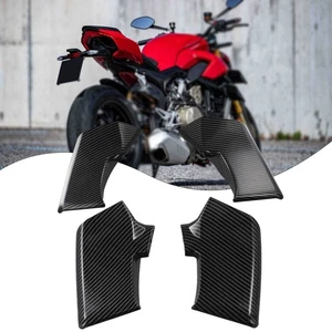 Sporty Look Upgrade with Carbon Fiber Winglets for For DUCATI Streetfighter V4 - Picture 1 of 22