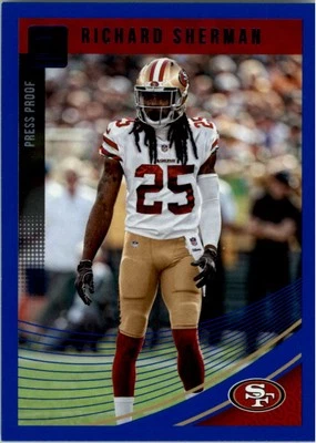 2018 Donruss Press Proof Blue #258 Richard Sherman - FB - Image 1 of 2