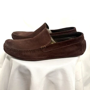 Ermenegildo Zegna Loafer Mens Moccasins US 11 Brown Suede Driving Italy Slippers - Picture 1 of 10