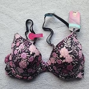 Maidenform Bra 34C Underwire Full Coverage Floral 09402 Adjustable Strap NWT - Picture 1 of 9