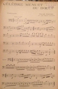 Berühmtes Ochsenmenuett | Joseph Haydn Arr.von Francis Salabert | Guter Zustand - Bild 1 von 1