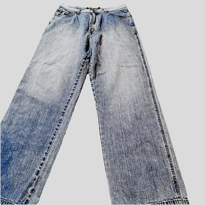 Jeans ReVerb Para Hombres 36x32 Azul Vintage Suelto Suelto Años 90 Patinador Y2K Hip Hop Distress Foto 1 de 4