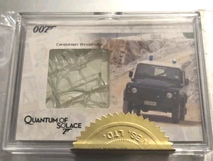 James Bond Heroes & Villains JBR12 Relic 3 Case Inc Card Carabinieri Windshield - Picture 1 of 3