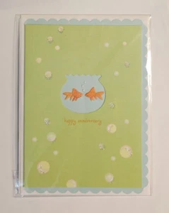 Carol's Rose Garden Anniversary Card Original Packaging Greeting Card SWIMMINGLY - Picture 1 of 2