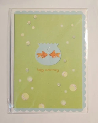 Carol's Rose Garden Anniversary Card Original Packaging Greeting Card SWIMMINGLY - Image 1 of 2