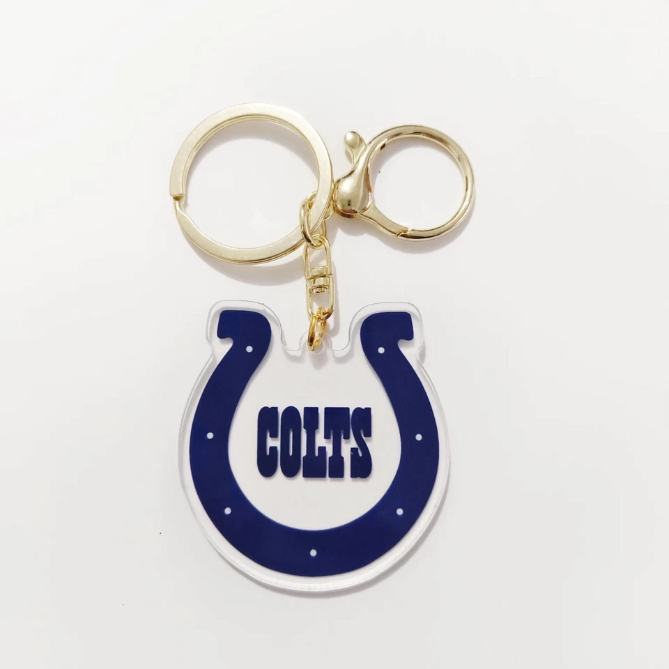 Indianapolis Colts Acrylic Keychain Key Chain New Free Shipping - Image 1 of 1