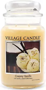 Village Candle Large Glass Apothecary Jar Scented Candle, 21.25 oz, Ivory - Picture 1 of 5