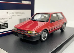 HI STORY HS453RE Toyota Corolla FX GT 1984 JDM 1:43 scale model car resin Red - Picture 1 of 11