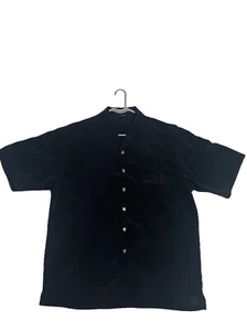 Vintage 2001 Marvel Punisher Shirt Mens L Short Sleeve Button Down Skull Buttons - Picture 1 of 7