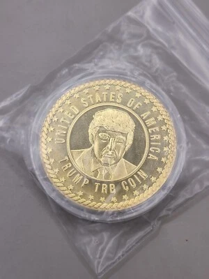2024 In God We Trust  Donald Trump TRB Coin 1.75" - Image 1 of 3