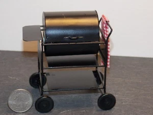 Dollhouse Miniature Metal Charcoal Grill 1:12 one inch scale D76 Dollys Gallery - Picture 1 of 4