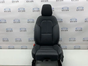 VOLVO XC40 MK1 FRONT PASSENGER LEFT SIDE BLACK LEATHER SEAT WITHOUT SEAT MODULE - Picture 1 of 19