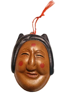 Japanese Clay Bell Ceramic Dorei Asian Antiques old wealthcomes 2.1x2.9x2.1inch - Picture 1 of 5
