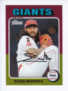 Topps Heritage #64 SEAN MANAEA SP 2024 Gigantes de San Francisco/699 cromo paralelo - Imagen 1 de 3