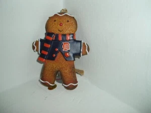 MLB Detroit Tigers Christmas ORNAMENT OFFICIAL Gingerbread Man New - Picture 1 of 1